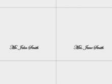 Free Wedding Place Card Template 6 Per Page