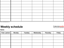 31 Creative 5 Day Class Schedule Template For Free by 5 Day Class Schedule Template