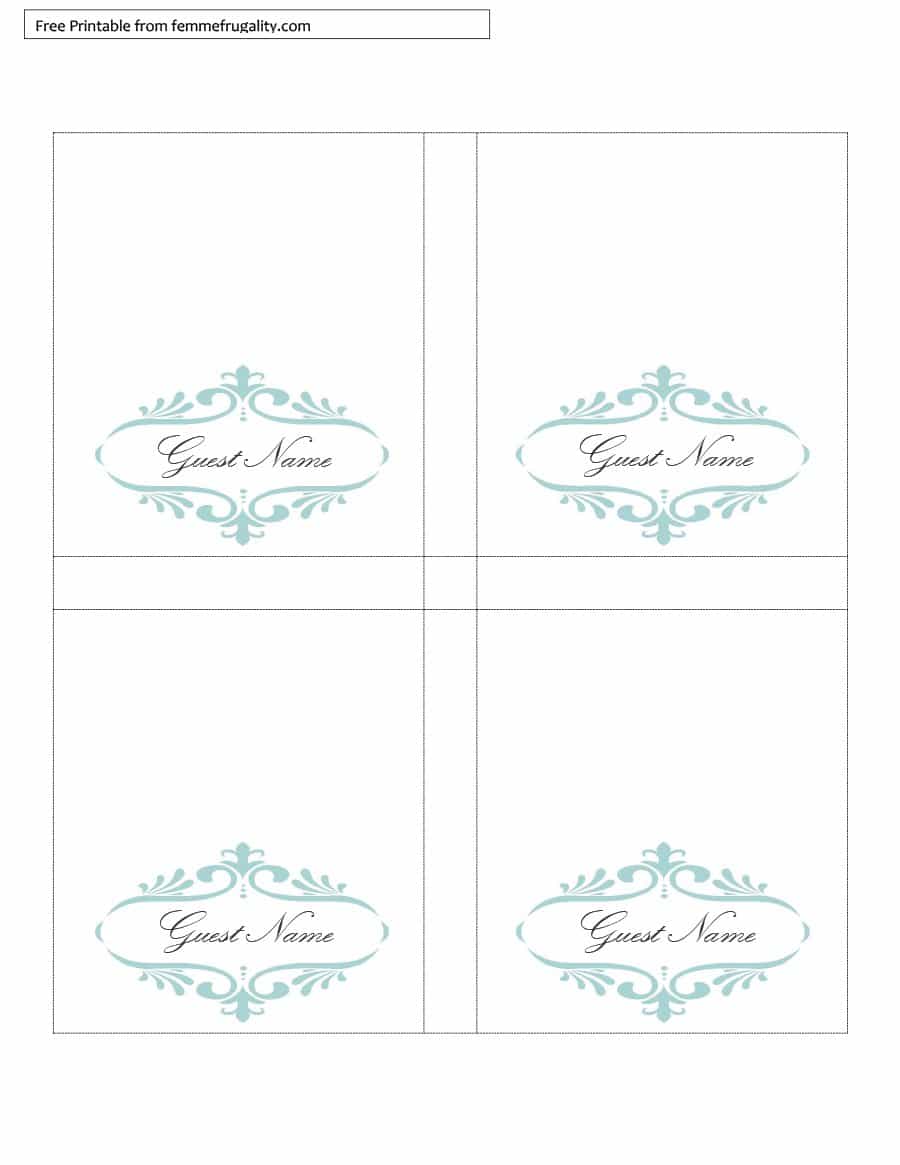 31 Format 4X6 Tent Card Template for 4X6 Tent Card Template