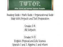 31 Format Tutoring Flyer Template Word Layouts for Tutoring Flyer Template Word