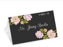 31 Free Printable Floral Name Card Template Free Now with Floral Name Card Template Free