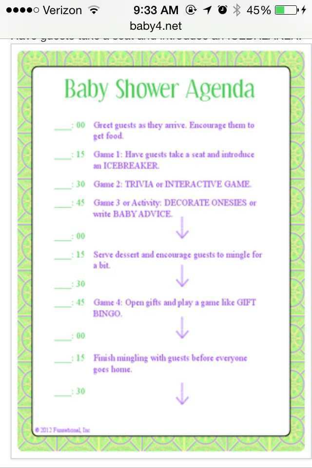 31 Free Printable Free Printable Baby Shower Agenda Templates Download with Free Printable Baby Shower Agenda Templates