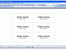 31 Free Printable Name Card Template For Microsoft Word for Name Card Template For Microsoft Word