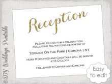 31 Free Wedding Reception Card Templates Free Templates for Wedding Reception Card Templates Free