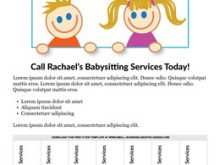 31 How To Create Babysitting Flyers Template for Ms Word with Babysitting Flyers Template
