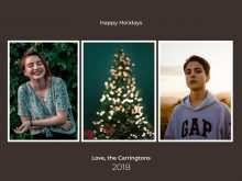 31 Report 3 Photo Christmas Card Template Layouts with 3 Photo Christmas Card Template