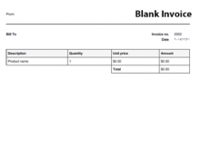 31 The Best Blank Generic Invoice Template With Stunning Design by Blank Generic Invoice Template
