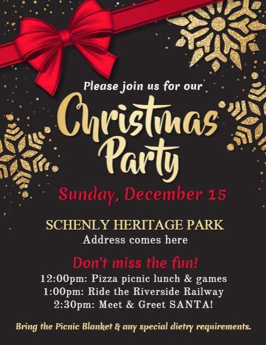 31 The Best Christmas Party Flyer Templates Download for Christmas Party Flyer Templates