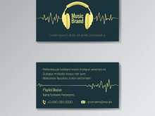 31 Visiting Name Card Template Music PSD File with Name Card Template Music