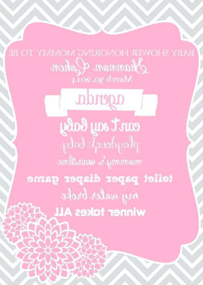 32 Adding Baby Shower Agenda Template Free With Stunning Design With 