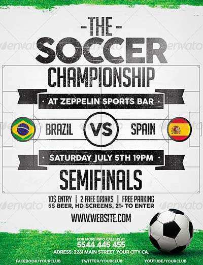 32 Adding Free Soccer Flyer Template With Stunning Design for Free Soccer Flyer Template