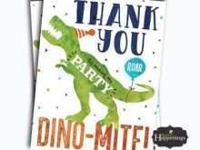32 Best Dinosaur Thank You Card Template in Photoshop with Dinosaur Thank You Card Template