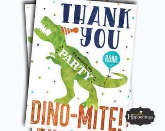32 Best Dinosaur Thank You Card Template in Photoshop with Dinosaur Thank You Card Template