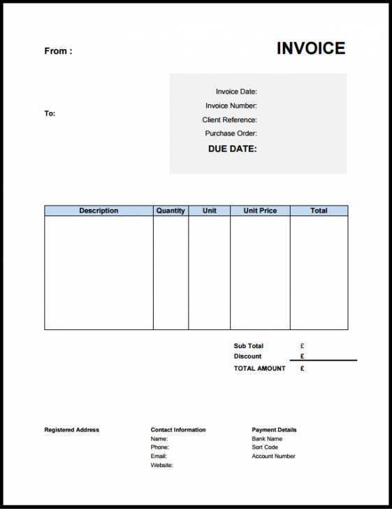 32 Create Non Vat Invoice Template Uk For Free for Non Vat Invoice Template Uk