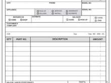 32 Creating Repair Order Invoice Template For Free for Repair Order Invoice Template