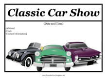 32 Creative Car Show Flyer Template Word Formating by Car Show Flyer Template Word