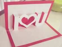 32 Creative Love Pop Up Card Templates Pdf Templates for Love Pop Up Card Templates Pdf