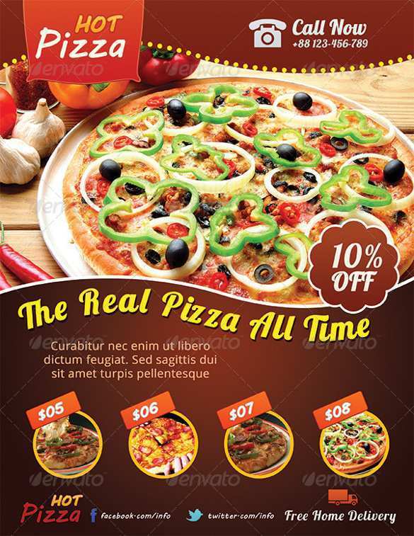 32 Creative Pizza Flyer Template Templates By Pizza Flyer Template Cards Design Templates