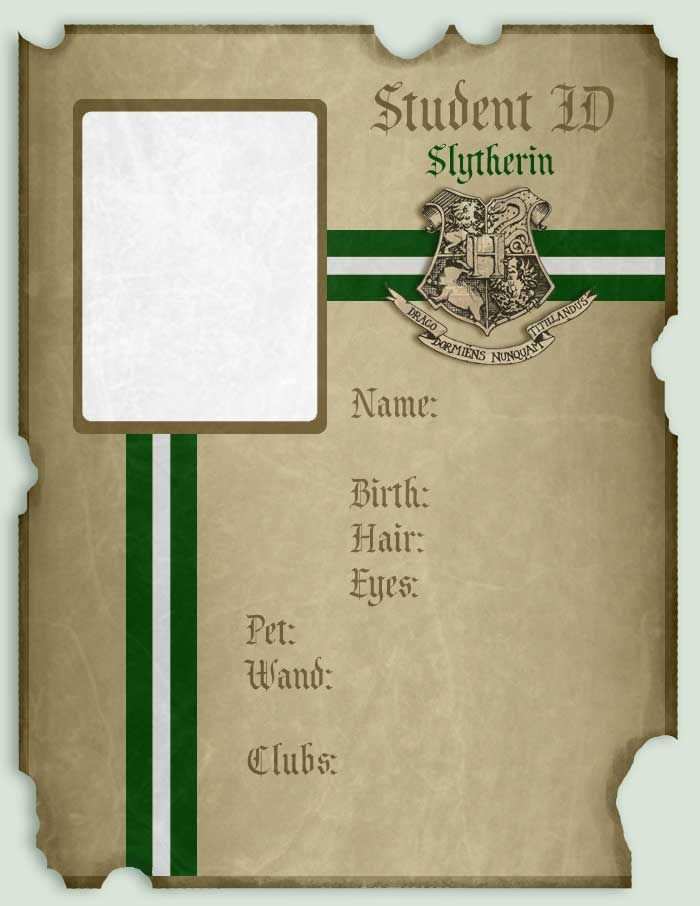 32 Customize Our Free Harry Potter Id Card Template Now by Harry Potter Id Card Template