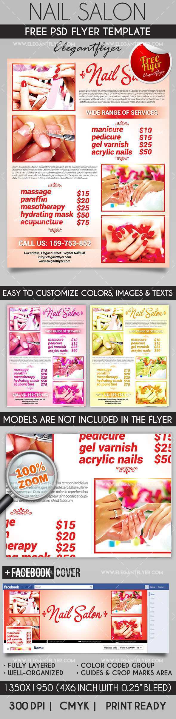 32 Customize Our Free Nail Flyer Template Free Maker for Nail Flyer Template Free