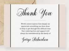 32 Customize Thank You Card Template Funeral With Stunning Design for Thank You Card Template Funeral