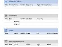 32 Customize Travel Agenda Template Excel Formating by Travel Agenda Template Excel