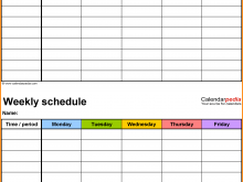32 Format Gym Class Schedule Template For Free for Gym Class Schedule Template