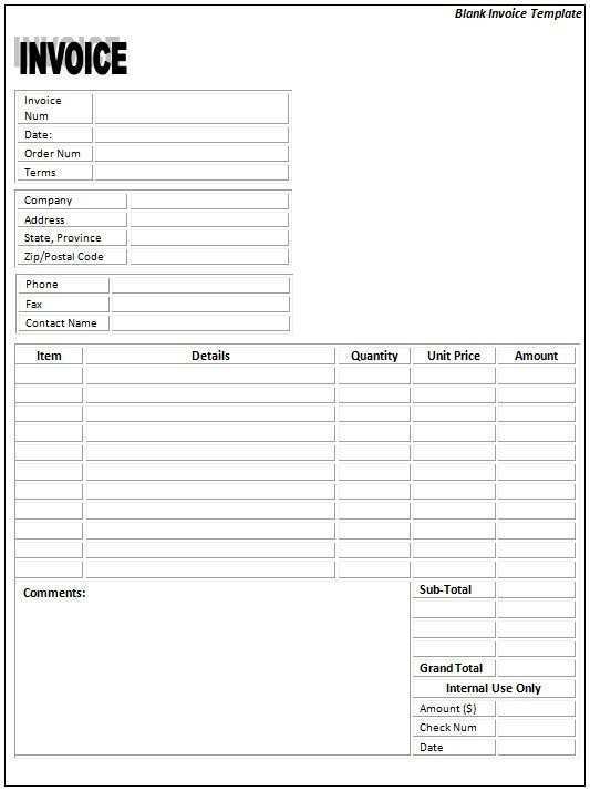 Contractors Invoices Free Templates