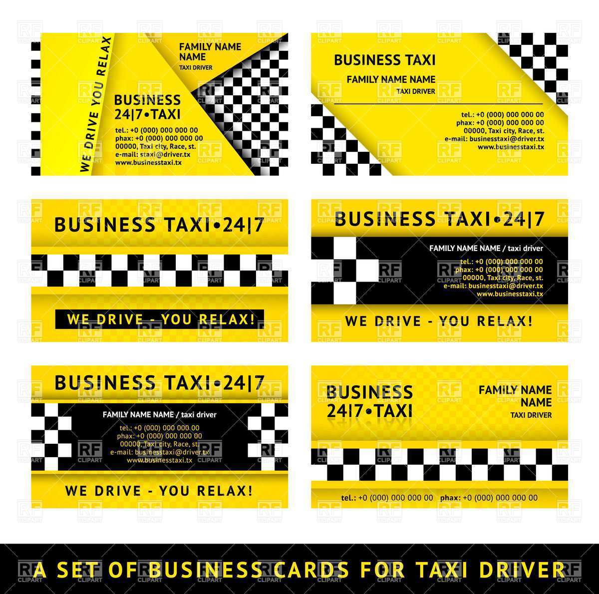 32 Free Business Card Template Taxi for Ms Word with Business Card Template Taxi