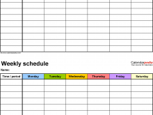 32 Free Class Schedule Calendar Template Photo for Class Schedule Calendar Template
