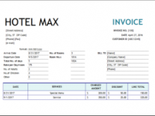32 Free Printable Hotel Invoice Template Xls in Word by Hotel Invoice Template Xls