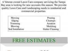 32 Free Printable Lawn Care Flyers Templates For Free with Lawn Care Flyers Templates