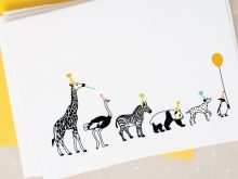 32 Free Zoo Birthday Card Template With Stunning Design with Zoo Birthday Card Template