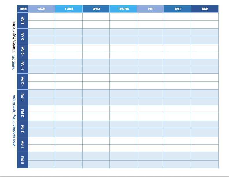 32 How To Create Blank Weekly Class Schedule Template PSD File by Blank Weekly Class Schedule Template