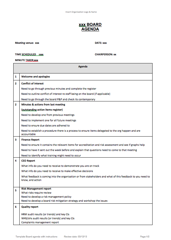 32 Online Healthcare Meeting Agenda Template Templates with Healthcare Meeting Agenda Template