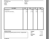 32 Online Vat Only Invoice Template For Free with Vat Only Invoice Template