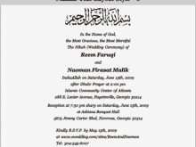32 Online Wedding Card Templates Muslim by Wedding Card Templates Muslim
