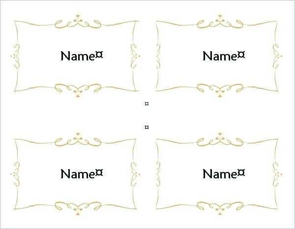 32 Printable Name Card Template 6 Per Sheet for Ms Word with Name Card Template 6 Per Sheet