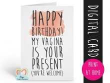 32 Printable Rude Birthday Card Template Formating with Rude Birthday Card Template