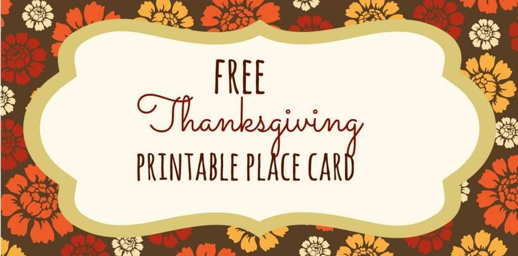32 Printable Thanksgiving Name Card Template PSD File with Thanksgiving Name Card Template