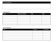 32 Report Meeting Agenda Template With Objectives Download for Meeting Agenda Template With Objectives