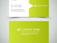 Name Card Template Green