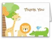 Safari Thank You Card Template