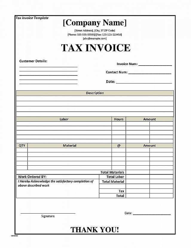 32 Report Tax Invoice Template Australia For Free for Tax Invoice Template Australia