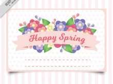 32 Spring Card Template Free With Stunning Design for Spring Card Template Free