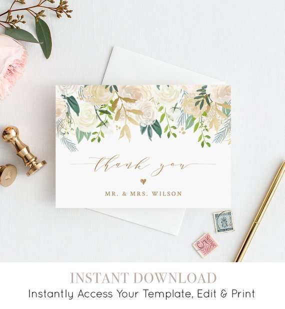 32 Standard Thank You Card Template Etsy in Photoshop with Thank You Card Template Etsy