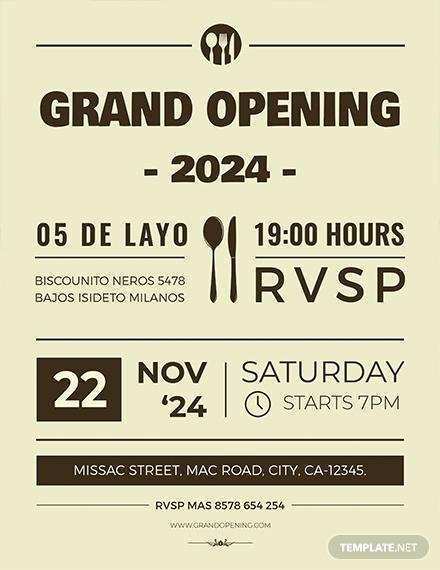 32 The Best Restaurant Grand Opening Flyer Templates Free With Stunning Design by Restaurant Grand Opening Flyer Templates Free
