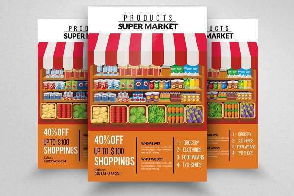 32 The Best Supermarket Flyer Template With Stunning Design with Supermarket Flyer Template