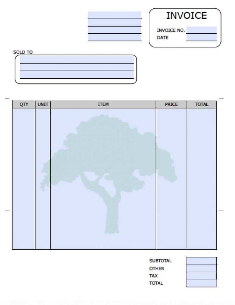 32 Visiting Landscape Invoice Template Free For Free with Landscape Invoice Template Free