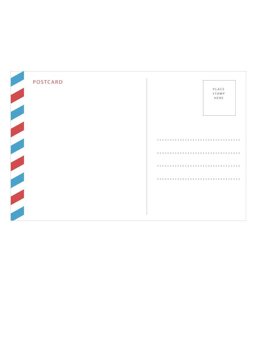 32 Visiting Postcard Template For Kids PSD File with Postcard Template For Kids